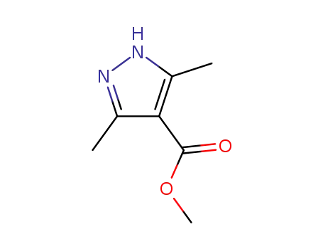 Molecular Structure of 25016-18-6 (3,5-DIMETHYL-1H-PYRAZOLE-4-CARBOXYLIC ACID METHYL ESTER)