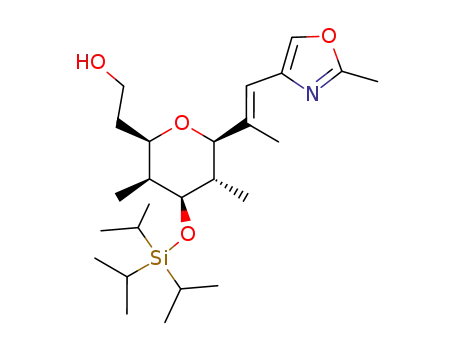 2H-Pyran-2-ethanol,
tetrahydro-3,5-dimethyl-6-[(1E)-1-methyl-2-(2-methyl-4-oxazolyl)ethenyl]
-4-[[tris(1-methylethyl)silyl]oxy]-, (2R,3S,4S,5S,6R)-