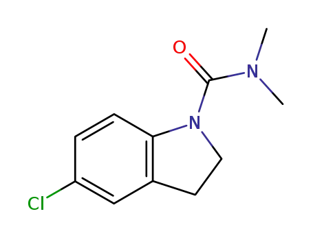 Molecular Structure of 62368-12-1 (1H-Indole-1-carboxamide, 5-chloro-2,3-dihydro-N,N-dimethyl-)