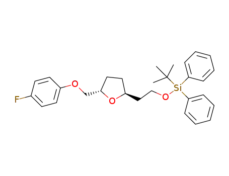(2S,5S)-2-[2′-(tert-butyldiphenylsilyloxy)ethyl]-5-[(4-fluorophenoxy)methyl]tetrahydrofuran
