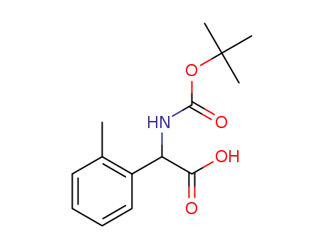 Molecular Structure of 40512-48-9 (TERT-BUTOXYCARBONYLAMINO-O-TOLYL-ACETIC ACID)