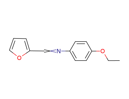 Molecular Structure of 21878-47-7 (Benzenamine, 4-ethoxy-N-(2-furanylmethylene)-)