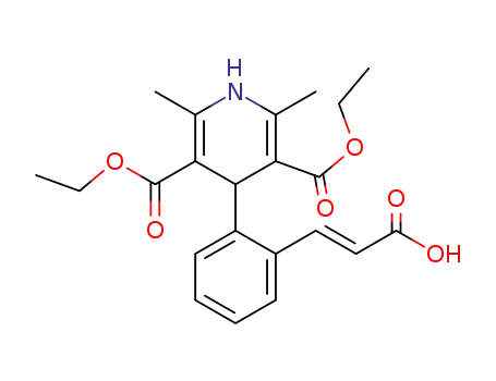 3,5-Pyridinedicarboxylic acid, 4-[2-(2-carboxyethenyl)phenyl]-1,4-dihydro-2,6-dimethyl-, 3,5-diethyl ester, (E)-