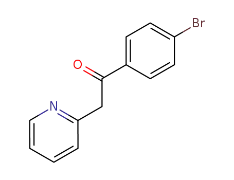 Molecular Structure of 72053-00-0 (1-(4-bromophenyl)-2-(pyridin-2-yl)ethanone)