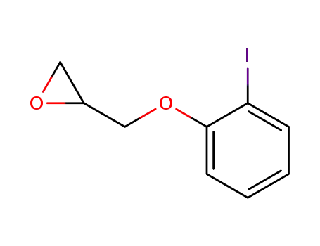 Molecular Structure of 75746-33-7 (Oxirane, [(2-iodophenoxy)methyl]-)