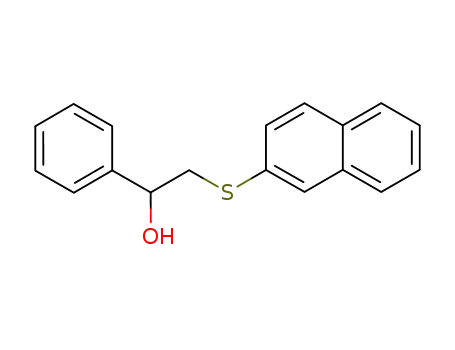 Molecular Structure of 101722-95-6 (2-(phenyl)-β-hydroxyethyl 2-napthyl sulfide)