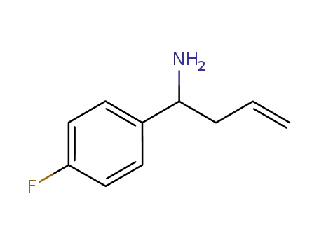 Molecular Structure of 1159883-05-2 (1-(4-fluorophenyl)but-3-en-1-amine)
