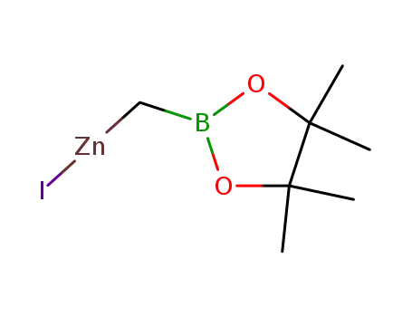 Molecular Structure of 129422-12-4 (Zinc, iodo[(4,4,5,5-tetramethyl-1,3,2-dioxaborolan-2-yl)methyl]-)