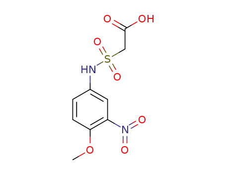 Molecular Structure of 595582-47-1 (3-NITRO-4-METHOXYANILINOSULFONYL ACETIC ACID)
