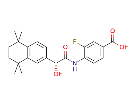 BENZOIC ACID, 3-FLUORO-4-[[(2R)-HYDROXY(5,6,7,8-TETRAHYDRO-5,5,8,8-TETRAMETHYL-2-NAPHTHALENYL)ACETYL]AMINO]-