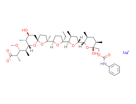 Monensin,26-(phenylcarbamate), monosodium salt (9CI)