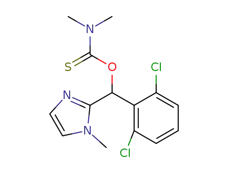 Molecular Structure of 1413413-86-1 (O-(2,6-dichlorophenyl)(1-methyl-1H-imidazol-2-yl)methyl dimethylcarbamothioate)