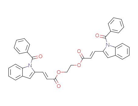 (2E,2'E)-ethane-1,2-diyl bis(3-(1-benzoyl-1H-indol-2-yl)acrylate)