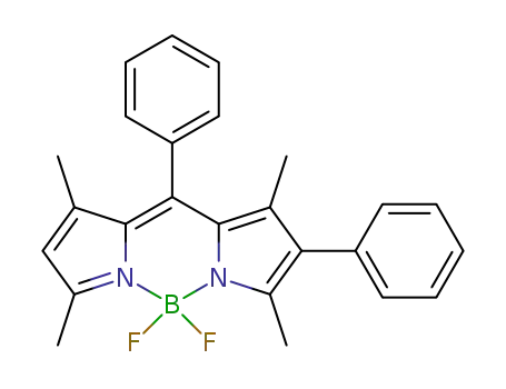 Molecular Structure of 1401615-69-7 (5,5-difluoro-1,3,7,9-tetramethyl-2,10-diphenyl-5H-5<sup>λ</sup>,6<sup>λ</sup>-dipyrrolo[1,2-c:2',1'-f][1,3,2]diazaborinine)