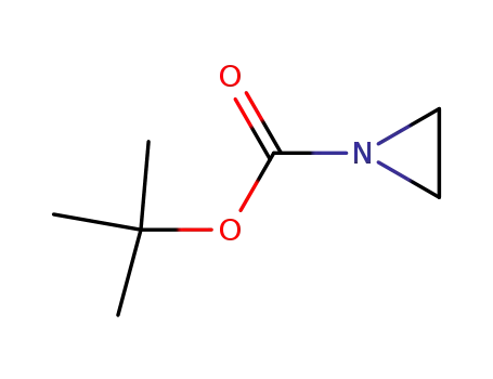 Molecular Structure of 97308-23-1 (1-Aziridinecarboxylicacid,1,1-dimethylethylester(9CI))