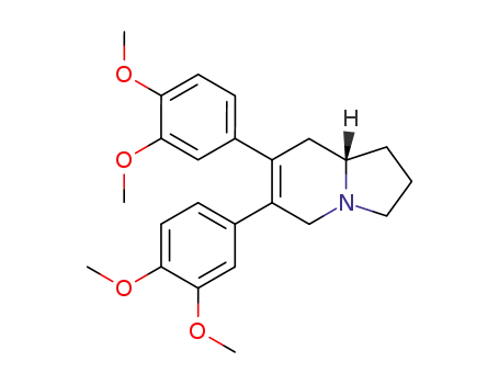 Molecular Structure of 24316-18-5 ((8aS)-6,7-Bis(3,4-dimethoxyphenyl)-1,2,3,5,8,8a-hexahydroindolizine)