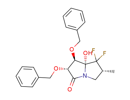 (1R,2R,6R,7aR)-1,2-bis(benzyloxy)-7,7-difluoro-7a-hydroxy-6-methyltetrahydro-1H-pyrrolizin-3(2H)-one