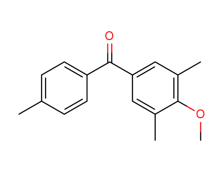 Molecular Structure of 61259-83-4 (Methanone, (4-methoxy-3,5-dimethylphenyl)(4-methylphenyl)-)
