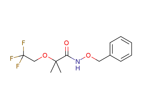 2-methyl-2-(2,2,2-trifluoroethoxy)-N-(phenylmethoxy)-propanamide