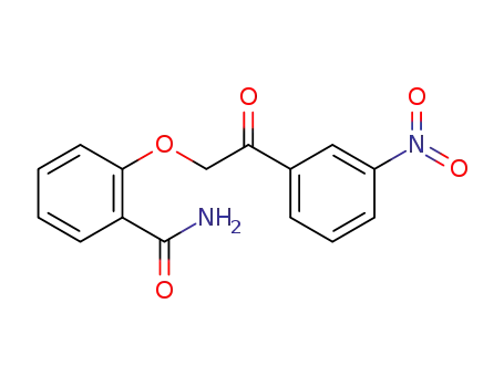 Molecular Structure of 866019-39-8 (2-(2-(3-nitrophenyl)-2-oxoethoxy)benzamide)