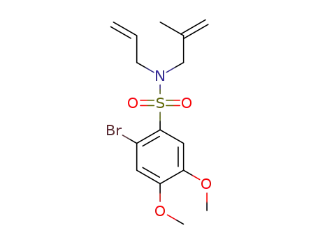 Molecular Structure of 1421639-25-9 (N-allyl-2-bromo-4,5-dimethoxy-N-(2-methylallyl)benzenesulfonamide)