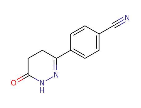 Molecular Structure of 36725-21-0 (Benzonitrile, 4-(1,4,5,6-tetrahydro-6-oxo-3-pyridazinyl)-)