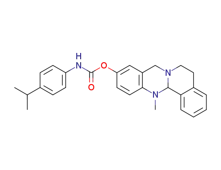 13-methyl-6,8,13,13a-tetrahydro-5H-isoquinolino[1,2-b]quinazolin-10-yl(4-isopropylphenyl) carbamate