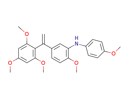 2-methoxy-N-(4-methoxyphenyl)-5-(1-(2,4,6-trimethoxyphenyl)vinyl)aniline