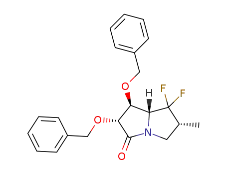 (1S,2R,6R,7aR)-1,2-bis(benzyloxy)-7,7-difluoro-6-methyltetrahydro-1H-pyrrolizin-3(2H)-one