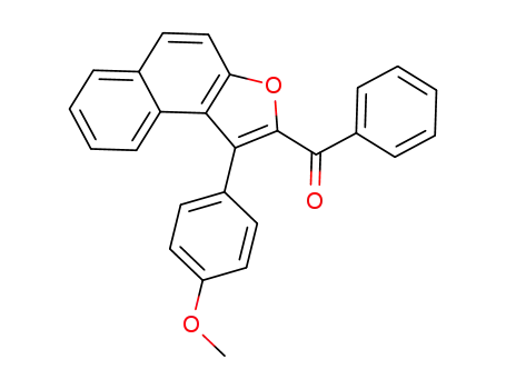 Molecular Structure of 71344-43-9 ((1-(4-methoxyphenyl)naphtho[2,1-b]furan-2-yl)(phenyl)methanone)