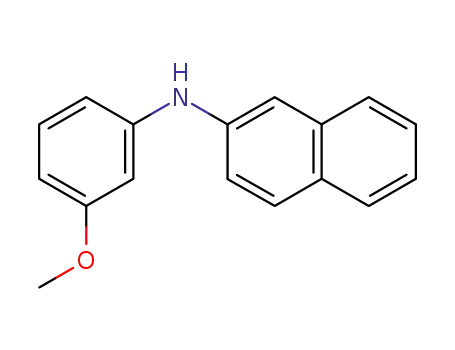 Molecular Structure of 38369-73-2 (2-Naphthalenamine, N-(3-methoxyphenyl)-)