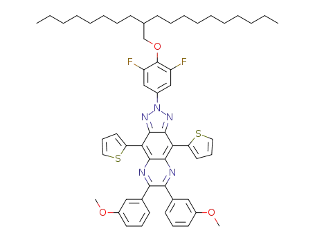 6,7-bis(3-methoxyphenyl)-4,9-di(thiophen-2-yl)-2-(3,5-difluoro-4-(2-octyldodecyloxy)phenyl)-2H-triazolo[4,5-g]quinoxaline