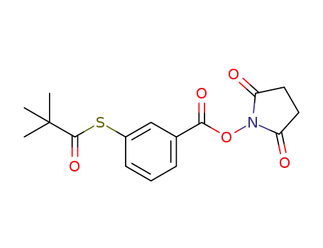 Molecular Structure of 1396688-30-4 (2,5-dioxopyrrolidin-1-yl 3-(pivaloylthio)benzoate)