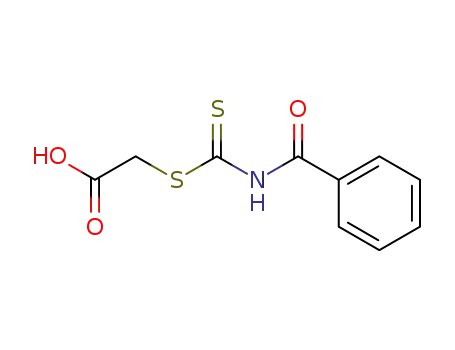 Molecular Structure of 109822-07-3 (N-benzoyl-S-(2-carboxymethyl)dithiocarbamate)
