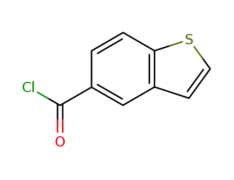 Molecular Structure of 1128-89-8 (1-BENZOTHIOPHENE-5-CARBONYL CHLORIDE)