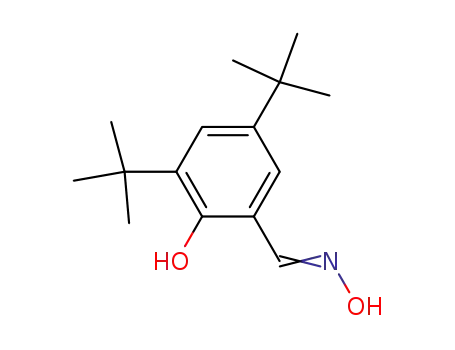 Molecular Structure of 72357-43-8 (Benzaldehyde, 3,5-bis(1,1-dimethylethyl)-2-hydroxy-, oxime)