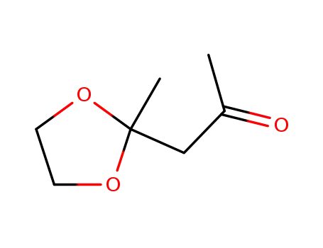 Molecular Structure of 14255-36-8 (2-Propanone, 1-(2-methyl-1,3-dioxolan-2-yl)-)