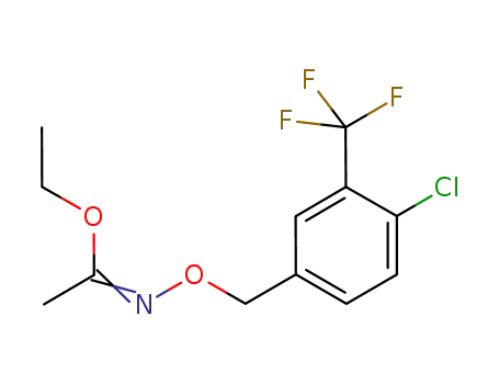 N-(4-chloro-3-trifluoromethylbenzyloxy)acetimidic acid ethyl ester
