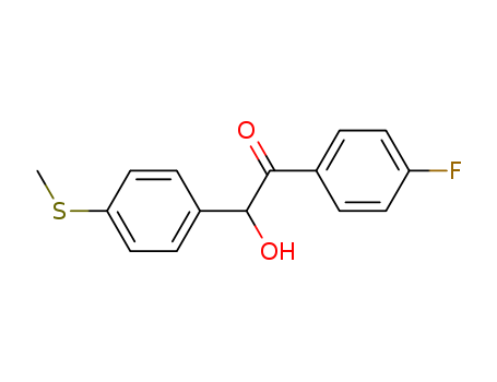 Ethanone, 1-(4-fluorophenyl)-2-hydroxy-2-[4-(methylthio)phenyl]-