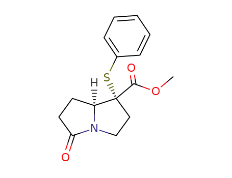 (4R,5S)-1-aza-4-phenylthio-4-(methoxycarbonyl)bicyclo<3.3.0>octan-8-one