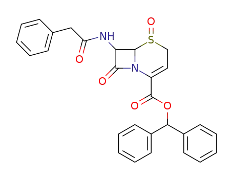 5,8-Dioxo-7-phenylacetylamino-5λ<sup>4</sup>-thia-1-aza-bicyclo[4.2.0]oct-2-ene-2-carboxylic acid benzhydryl ester