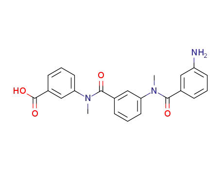 3-<N-methyl-3-(N-methyl-3-aminobenzamido)benzamido>benzoic acid