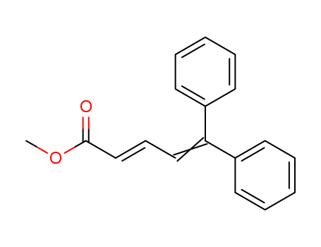 Molecular Structure of 101723-21-1 (2,4-Pentadienoic acid, 5,5-diphenyl-, methyl ester)