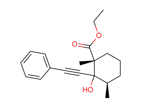 (2R,6R)-2-ethoxycarbonyl-2,6-dimethyl-1-phenylethynylcyclohexan-1-ol