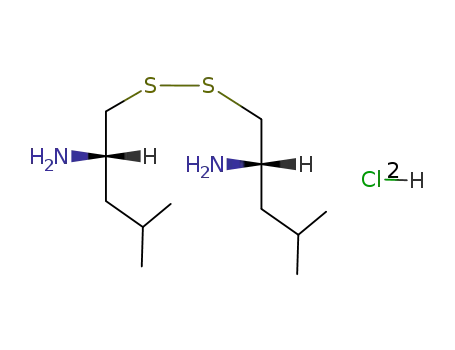 Molecular Structure of 112157-33-2 ((L-LEUCINETHIOL)2 2 HCL)