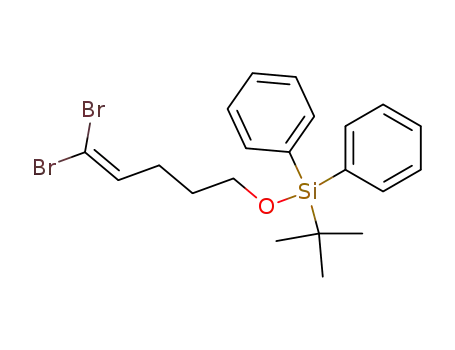 tert-Butyl-(5,5-dibromo-pent-4-enyloxy)-diphenyl-silane