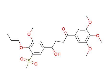 (S)-4-Hydroxy-4-(3-methanesulfonyl-5-methoxy-4-propoxy-phenyl)-1-(3,4,5-trimethoxy-phenyl)-butan-1-one
