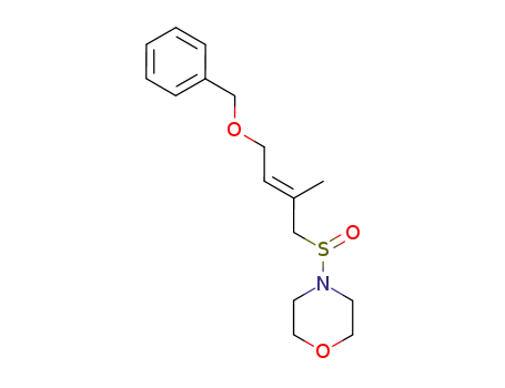 4-((E)-4-Benzyloxy-2-methyl-but-2-ene-1-sulfinyl)-morpholine