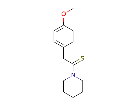 Molecular Structure of 99955-80-3 (N-<2-(4-Methoxyphenyl)-1-thioxoethyl>piperidine)