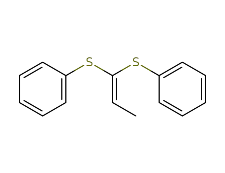 Molecular Structure of 71341-78-1 (Benzene, 1,1'-[1-propenylidenebis(thio)]bis-)